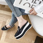 Wedge Half Mop Toe Casual Shoes Platform