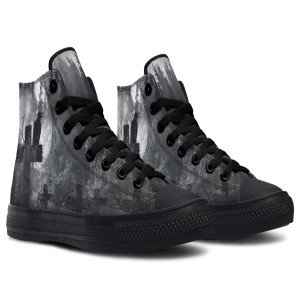 Printed Couple High-top Canvas Shoes