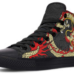 Printed Couple High-top Canvas Shoes