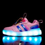 Children's Cotton LED Colorful Light Rechargeable Shoes