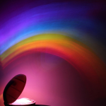 Novelty LED Romantic Sky Rainbow Colorful Projection Night Light