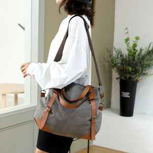 Portable Canvas Bag Versatile Casual Women's Shoulder Messenger Bag