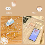 Mobile Phone Charging Cable Student Organizer Desktop Fixing Clip