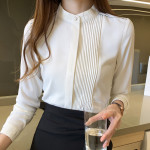 Spring New Korean Version Of The Shirt Female Long-sleeved Commuter Tops