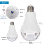 1080P Light Camera Xiongmai V380 Panoramic Bulb Wifi Smart Led Bulb Light Camera