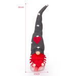 Valentine's Day Decoration Rudolph Faceless Doll Figurine Tabletop Window Display Piece