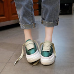 Women's satin canvas shoes