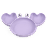 Silicone Split Cutlery Crab Plate For Infants