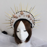 Fashion Diy Lolita Headdress Madonna Crown Material Package Stage Nightclub Show