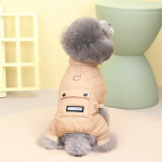 Pet Clothes Snow Proof Casual Four Leg Cotton Padded