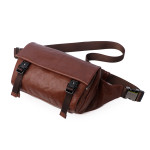 Men's Casual Vegetable Tanned Leather Bag