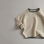 Fashion Boys And Girls Colored Pullover Knitwear