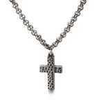 Retro Ornament Personality Stainless Steel Cross Shelf Necklace Bracelet