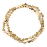 Bracelet Necklace Braided Material Straight Tube Element Piece Gold Loose Beads