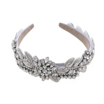 High-End Headgear With Diamond-Studded Hair Binding Headband Shiny Diamond Headgear With Versatile Wide Headband Headgear