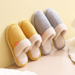 Winter Warm Non-slip Ladies Home Comfortable Corduroy Slippers Women