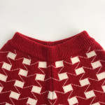 Christmas Korean Autumn And Winter Kids' Sweater Knitting Suit