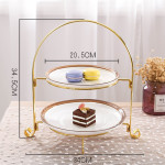 Two-tier Snack Rack, Multi-layer Pastry Tray, Living Room Creative Tray Rack