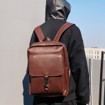 Korean Fashion Men's Retro Crazy Horse Leather Backpack