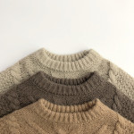 Children's Sweater Western Fried Dough Twists Coarse Knit