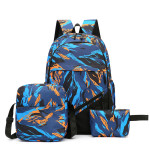 Fashion Personality Canvas Camouflage Multi-pocket Backpack