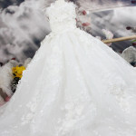 Heavy-duty Embroidered Tail Wedding Dress