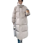 Female Student Loose Korean Version Knee Length Thickened Coat