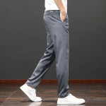 Tencel Lyocell Light And Easy To Care Slim-fitting Straight Pants Men's