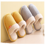 Winter Warm Non-slip Ladies Home Comfortable Corduroy Slippers Women