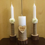 Wooden Wedding Candle Holders