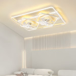 Household Light Luxury Thin Suction Ceiling Fan Lamp Bedroom Living Room