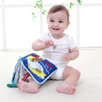 Good Night English Cloth Rattle Toy Baby Sleeping Cloth Book