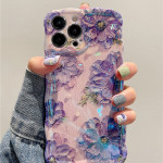 Silicone Drop-resistant Oil Painting Flower Phone Case