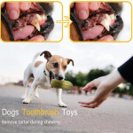 Funny Pet Dog Squeaky Toys For Small Middle Dogs Bite Resistant Puppy Cat Dogs Toys Pets Rubber Peanut Clean Tooth Chew Toy