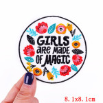 Lette Flower Embroidered Patches For Clothing Thermoadhesiv