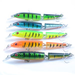 False Bait Double Section Submerged Mino Bionic Hard Pseudo-bait Warped Mouth Bass