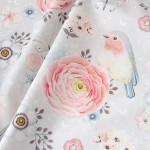 Soft Thin Skirt Plant Flower Pastoral Fabric Cotton