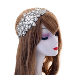 Glass water diamond elastic band headdress