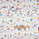 Cotton Twill Printed Cotton Cartoon Little Princess Fabric Dress Cover-up Clothing Fabric