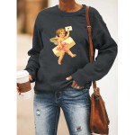 Women's Round Neck Long-sleeved Sweater