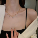 Women's Fashion Temperament Long Pearl Pendant Necklace