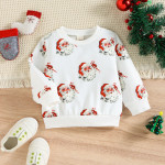 Boys' Fashion Long-sleeved Round Neck Printed Sweater