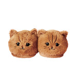 Indoor Home Warm And Cute Cartoon Coffee Cat Slippers