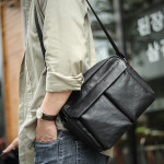 Premium Simple Commuter Leather Men's Bag