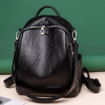 Women's Fashionable High-capacity PU Backpack