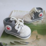 Hand-knitted Baby Infant Soft-soled Bootees