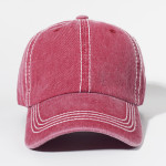 Pure Cotton Solid Color Washed Baseball Hat