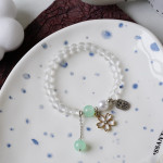 Women's Fashion Pearl And Crystal Beaded Bracelet