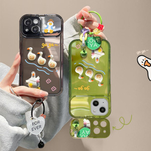 Duck Flip Mirror Mobile Phone Case