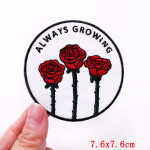 Lette Flower Embroidered Patches For Clothing Thermoadhesiv